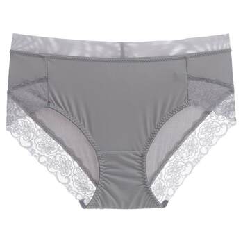 Comfortable milk silk underwear for fat women, hip-covering and traceless