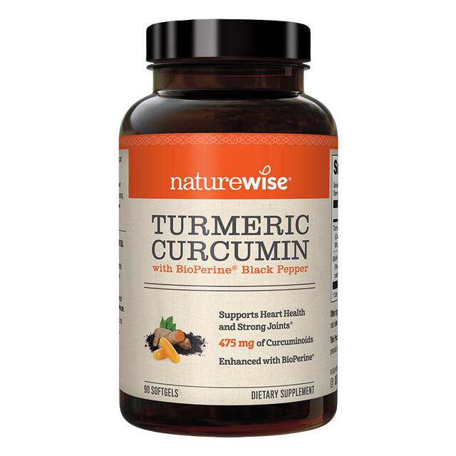 Naturewise Turmeric Bottle Liquid Curcumin Essence Oral Natural Black Turmeric Pepper Joint Capsules 90 ແຄບຊູນ