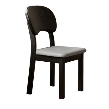 Nordic dining chair home solid wood chair internet celebrity living room