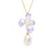 Birthday gift Zhou Taisheng wisteria flower pearl sterling silver