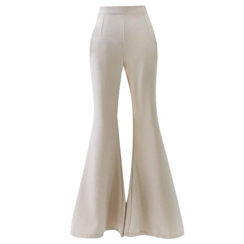 2025年新款女装春装气质高腰大喇叭裤大长腿长裤韩版百搭修身女裤