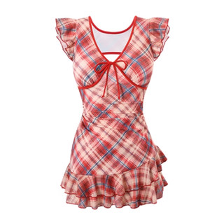 泳衣高级感2025新款微胖女孩遮肉显瘦泡温泉性感纯欲绝美连体裙式