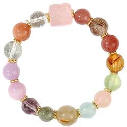 Wutai Mountain Green Ghost Amethyst Aquamarine Pink Crystal
