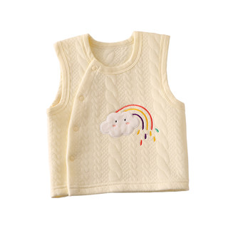 Small fresh pure cotton spring, autumn and winter warm vest