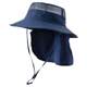 여름 태양 보호 목 보호 어부 모자 UV 보호 남성용 통기성 얇은 다용도 낚시 모자 야외 등산 선 바이저