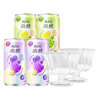 Rio tipsy jelly wine 250ml*4 cans