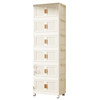 No installation folding storage cabinet living room snack storage cabinet kitchen clip rack household plastic storage box