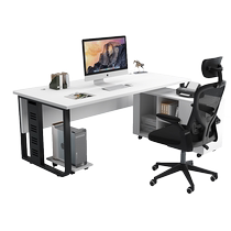 White single desk commercial office computer desk simple modern boss desk and chair combination manager desk