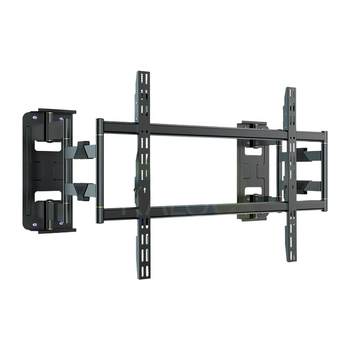 Kaloqi tv rack with built-in telescopic tv bracket
