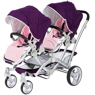 Kidskoalas twin stroller can sit and lie down