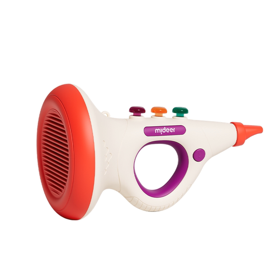 Mideer Milu Children's Music Horn Simulation Call Whistle Instrument Baby Microphone Speaker Toys
