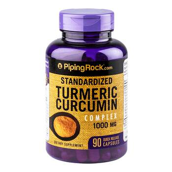 PipingRock Curcumin ແລະ Black Pepper Complex Capsules 1000mg 90 ແຄບຊູນ