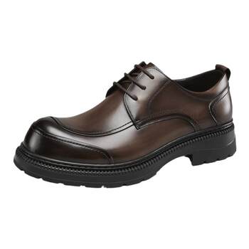 Yierkan business leather shoes british derby shoes genuine leather