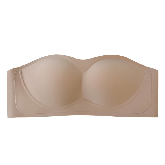 Anti-slip strapless, wire-free underwear with removable straps