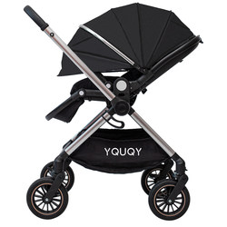 Yquqy spine protective baby cart in two -way can sit on high landscape folding newborn baby baby and young children