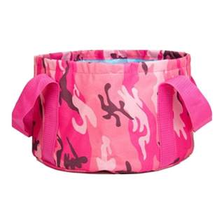 Folding water basin portable travel foot bag canvas