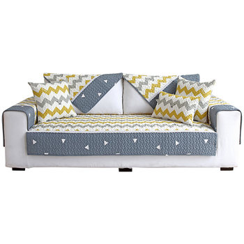 Nordic sofa cushion fabric cotton universal non-slip simple