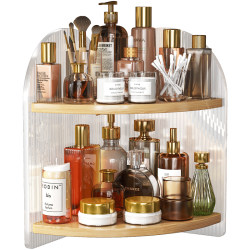 Cosmetic Countertop Skincare Storage Rack Desktop Dressing Table Bathroom Hand Washing Sink Storage Shelf