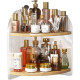 Cosmetics countertop skin care product shelf