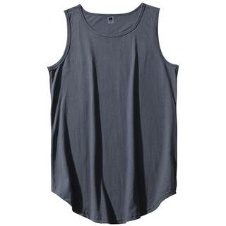 American style pure cotton vest for men and women summer loose