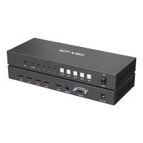 Maxtor MT-HD0401W seamless hdmi conference switcher with audio four in and one out 4 ports computer screen monitor TV video signal screen cutter 4K@30HZ