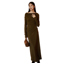 Nishimachi village house fashion suit for women autumn and winter new swing collar design brushed knitted upper and lower suit AD8601004