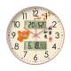 Clock wall clock living room home fashion innovative double calendar clock wall hanging everything goes well and good luck silent