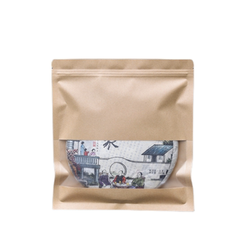 Pu'er tea cake self-sealed bag window tea packaging bag