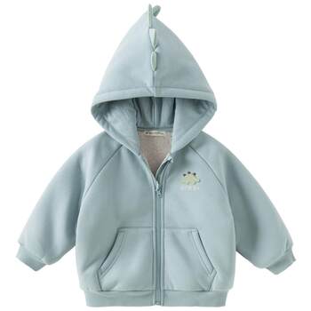 David bella children's knitted jacket 2025 autumn and winter new girls boys hoodie plus velvet thermal tops class a David bella children's knitted jacket 2025 autumn and winter new girls boys hoodie plus velvet thermal tops class a