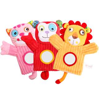 Jollybaby's comforting hand puppet can be chewed or chewed