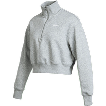 nike spring new womens high collar short knitted pullover DQ5768-063