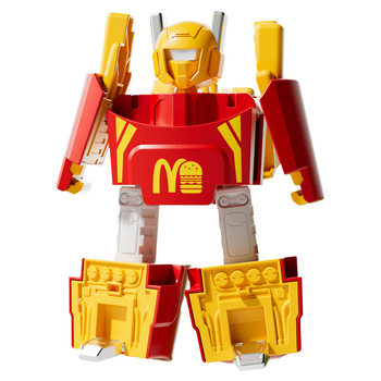 Keith's french fries and burger warrior complete set of transforming toys