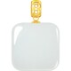 Chaohong Jiyan Ruyu 18k gold Hetian jade pendant