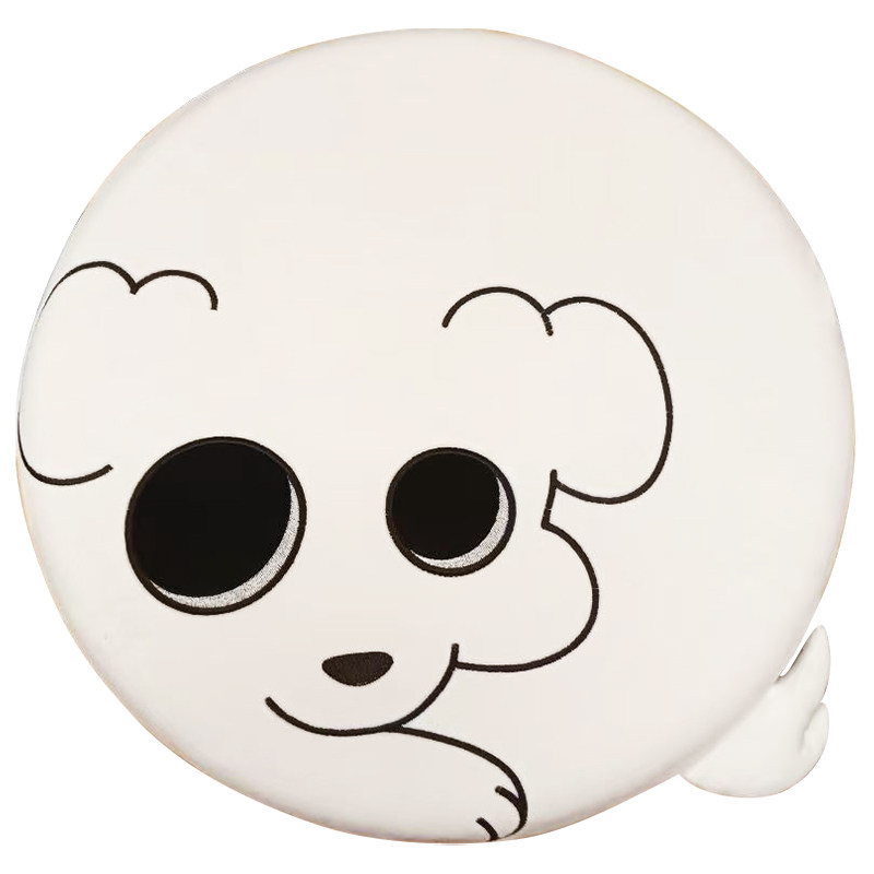 This dog plush cushion is produced by Waigua