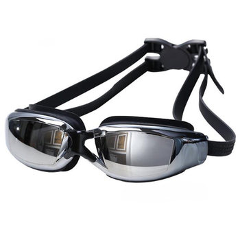 Unisex electroplated colorful anti-fog swimming goggles