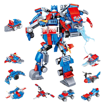 Chaobao Renren building blocks 5628 car toy model boy assembly 7019 transforming robot childrens toy