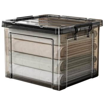 Transparent storage box extra large capacity thickened finishing box