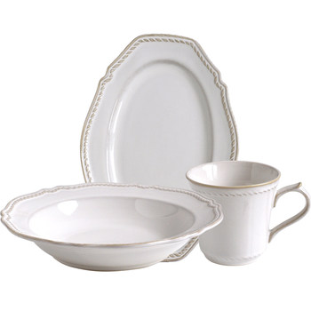 French retro ceramic tableware cuisine dark and elegant