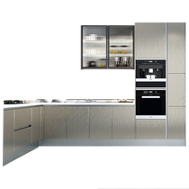Gujia Home Whole House Customized Kitchen Integrated Cabinets Customized Kitchen Cabinet Doors Self-Decorated Island Small Apartment Sol