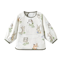 (tang Yixin Рекомендовано) Kidman Xi Baby Hood Clothing Eating Containing Pocket Baby Apron Waterproof Baby