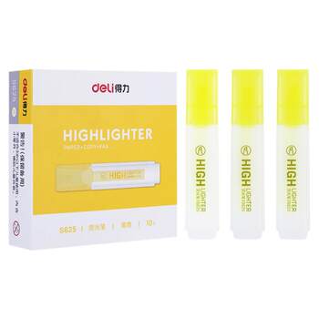 Deli anti-smudge highlighter large capacity marker pen