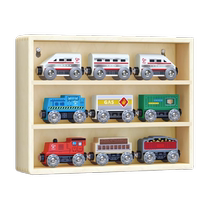 Hape9 section wooden train collection baby infant track sliding model 2 years old childrens educational toys