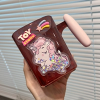 Красный+Mei Toy Star Rainbow Plouing Sand Unicorn