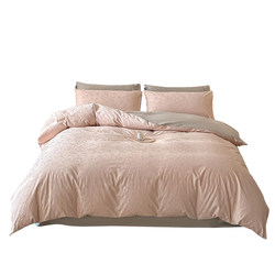 Jialiya All-Cotton Jacquard Four-Piece Bedding Set 2026 New Model 100% Pure Cotton Light Luxury High-End Bedding Duvet Cover Bed Sheet