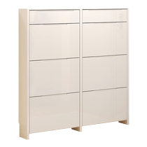 Bei Orange cream style ultra-thin shoe cabinet home door 17cm small apartment extremely narrow bucket style entrance door against the wall