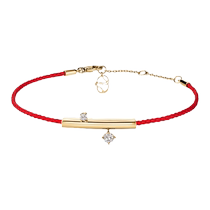 Chow Tai Fook HEARTS ON FIRE BARRE series 18K gold diamond bracelet female birthday gift