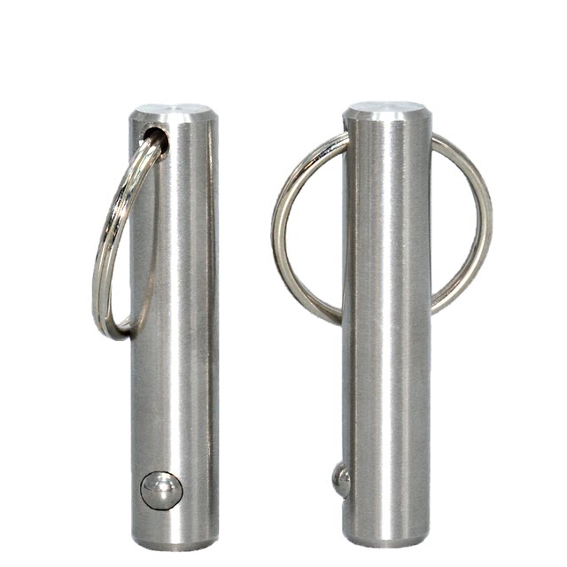Single bead quick-release pin line latch ball head lock pin