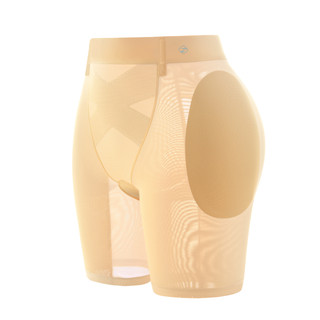 素肌良品中腰丰胯提臀裤无痕透气收腹小肚子翘臀假胯宽神器假屁股