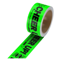 Original trendy brand personality inspirational cheer up green uplifting warning strip sticker suitcase electric bottle car car motorcycle helmet trolley case fish tank decoration sticker waterproof 5m