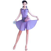 Latin Dance Wear Girls 2024 Summer New Childrens Dance Practice Skirt Competition Wear Training Performance Wear Set